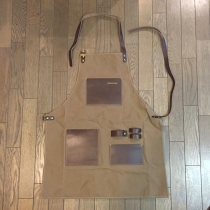 Men's leather working apron-long001