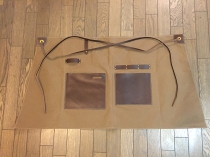 Men's leather working apron-short001