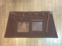 Men's leather working apron-short002